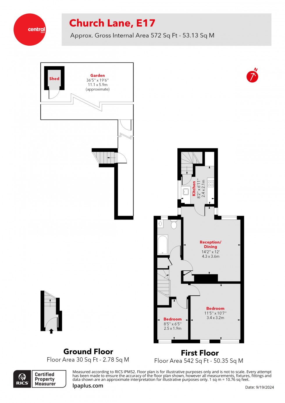 Floorplan for Walthamstow, London