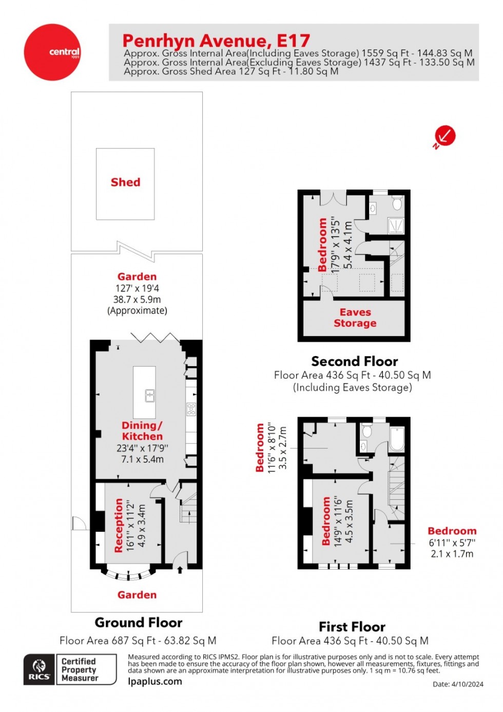 Floorplan for Walthamstow, London