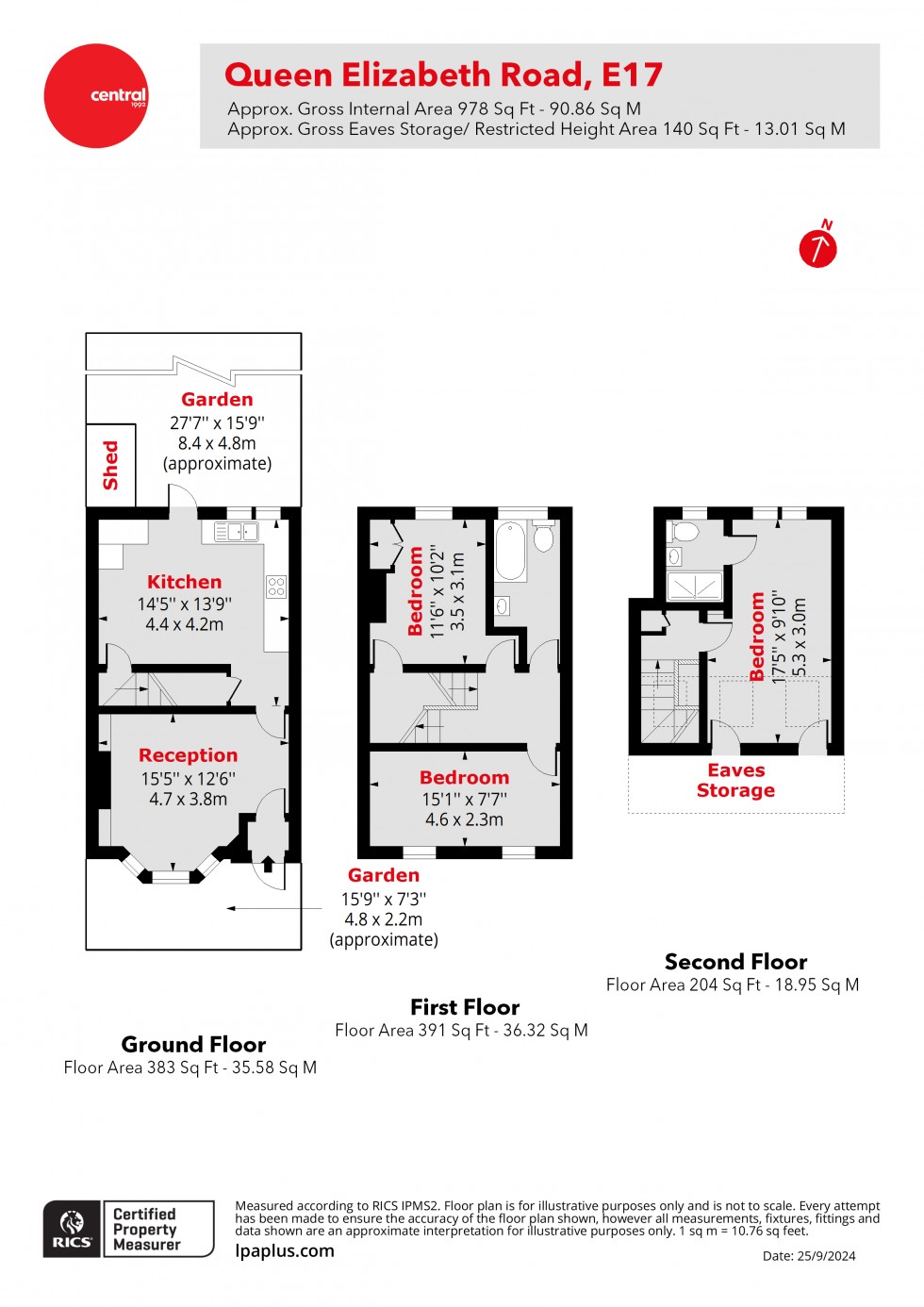 Floorplan for Walthamstow, London