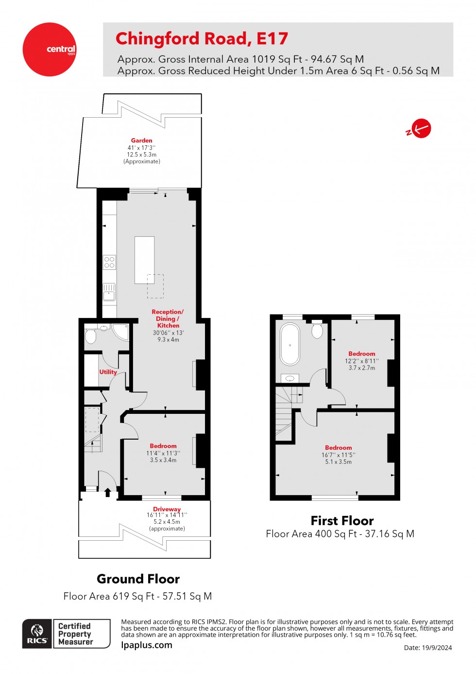 Floorplan for Walthamstow, London