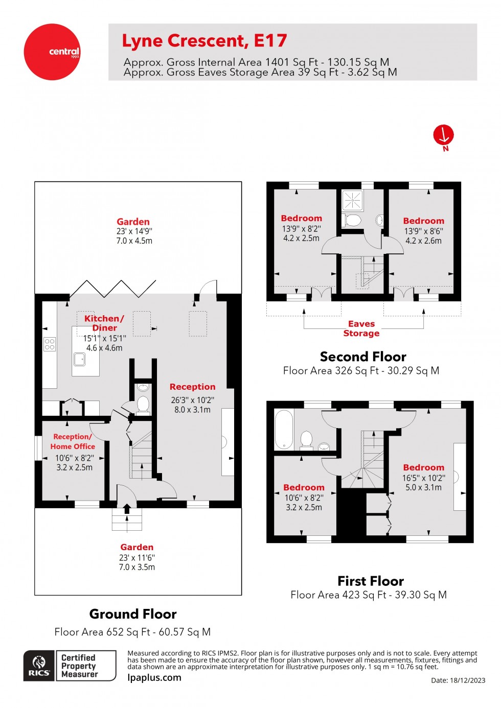 Floorplan for Walthamstow, London