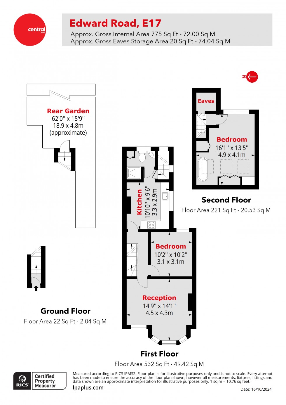 Floorplan for Walthamstow, London