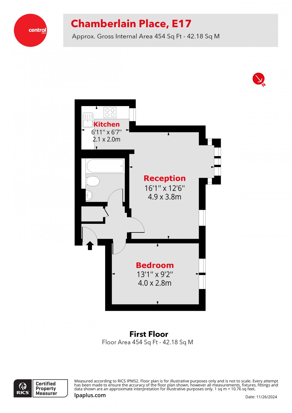 Floorplan for Walthamstow, London