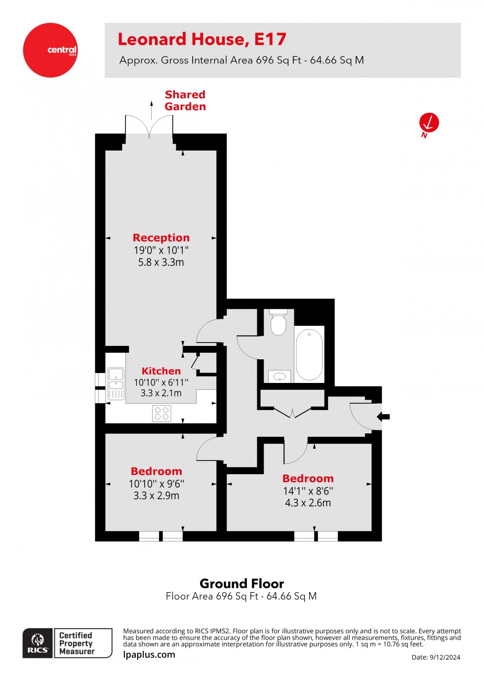 Floorplan for Lambkins Mews, Walthamstow, London