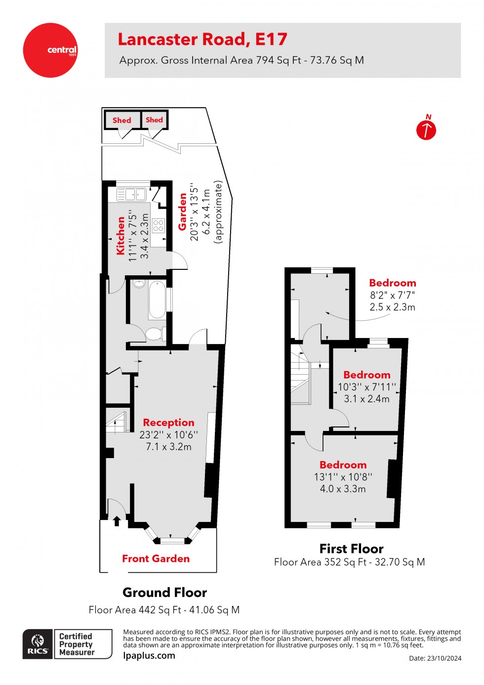 Floorplan for Walthamstow, London