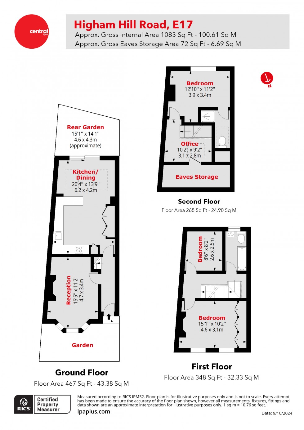 Floorplan for Walthamstow, London