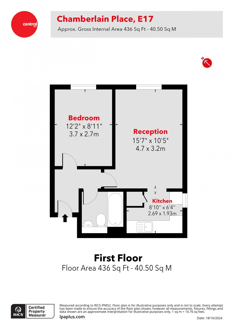 Floorplan for Walthamstow, London