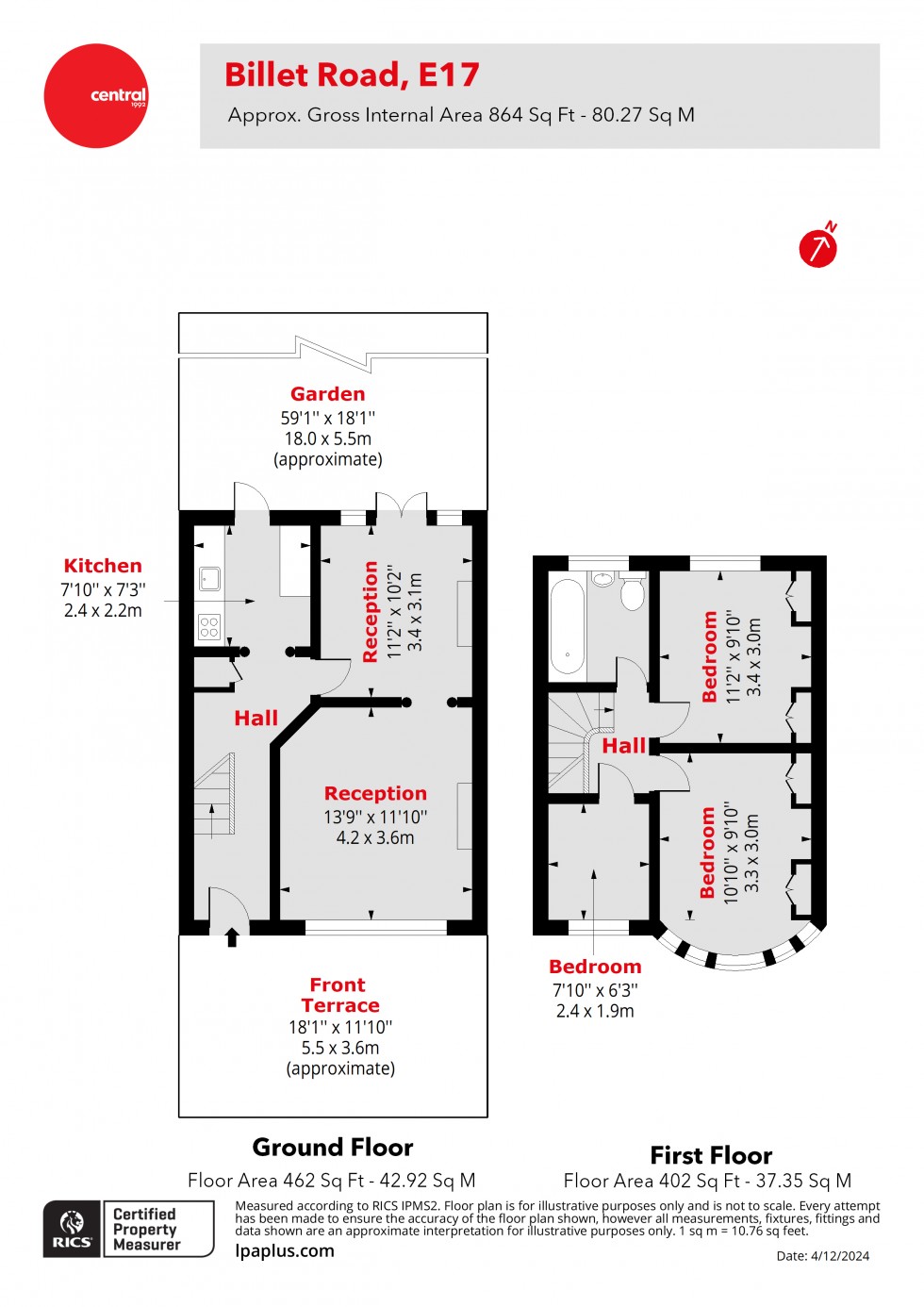 Floorplan for Walthamstow, London