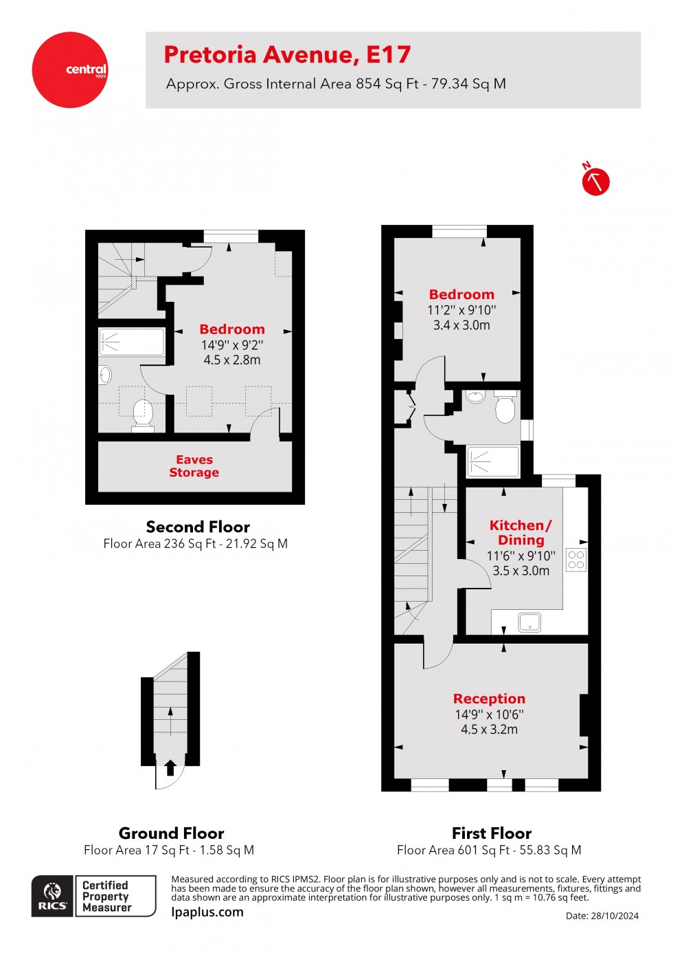 Floorplan for Walthamstow, London