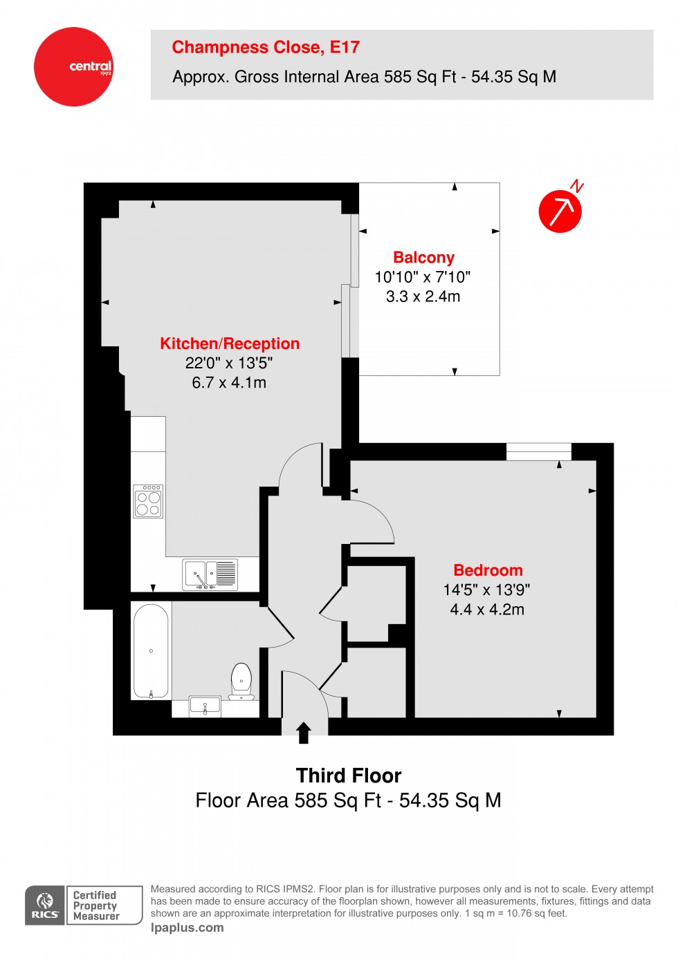 Floorplan for Walthamstow, London