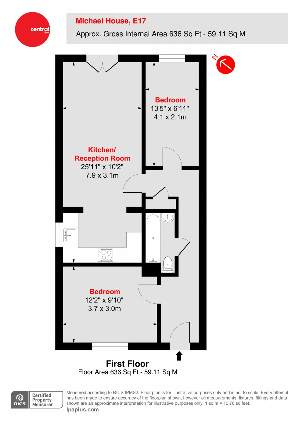 Floorplan for Lambkins Mews, Walthamstow, London