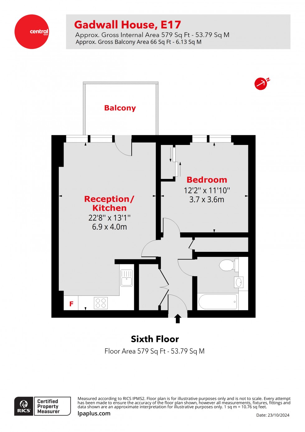 Floorplan for Walthamstow, London