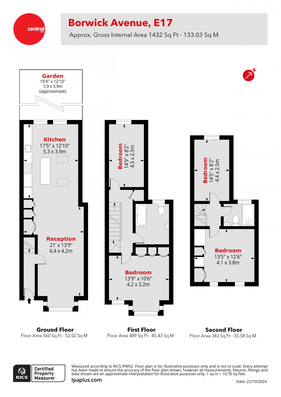 Floorplan for Walthamstow, London