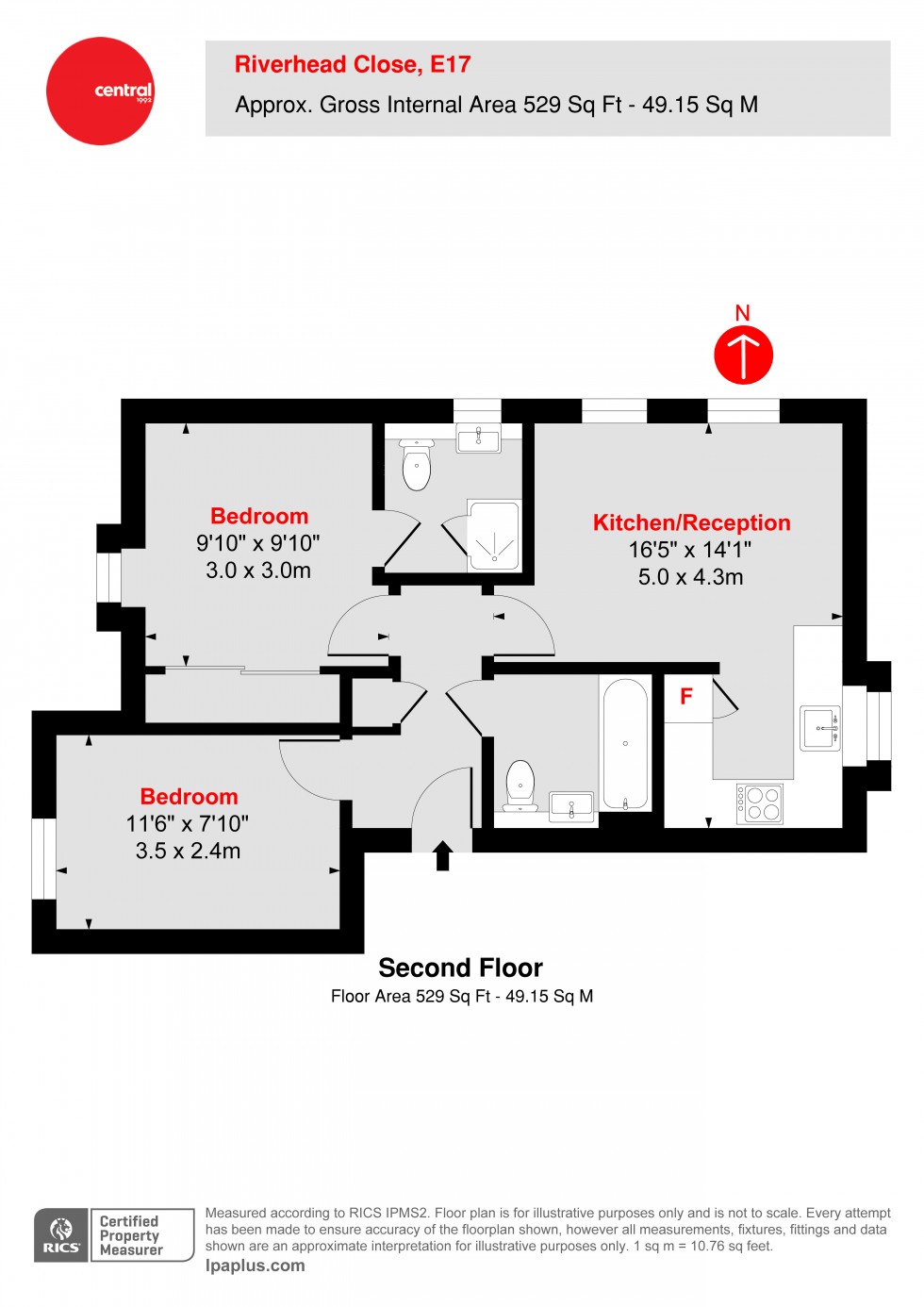 Floorplan for Walthamstow, London