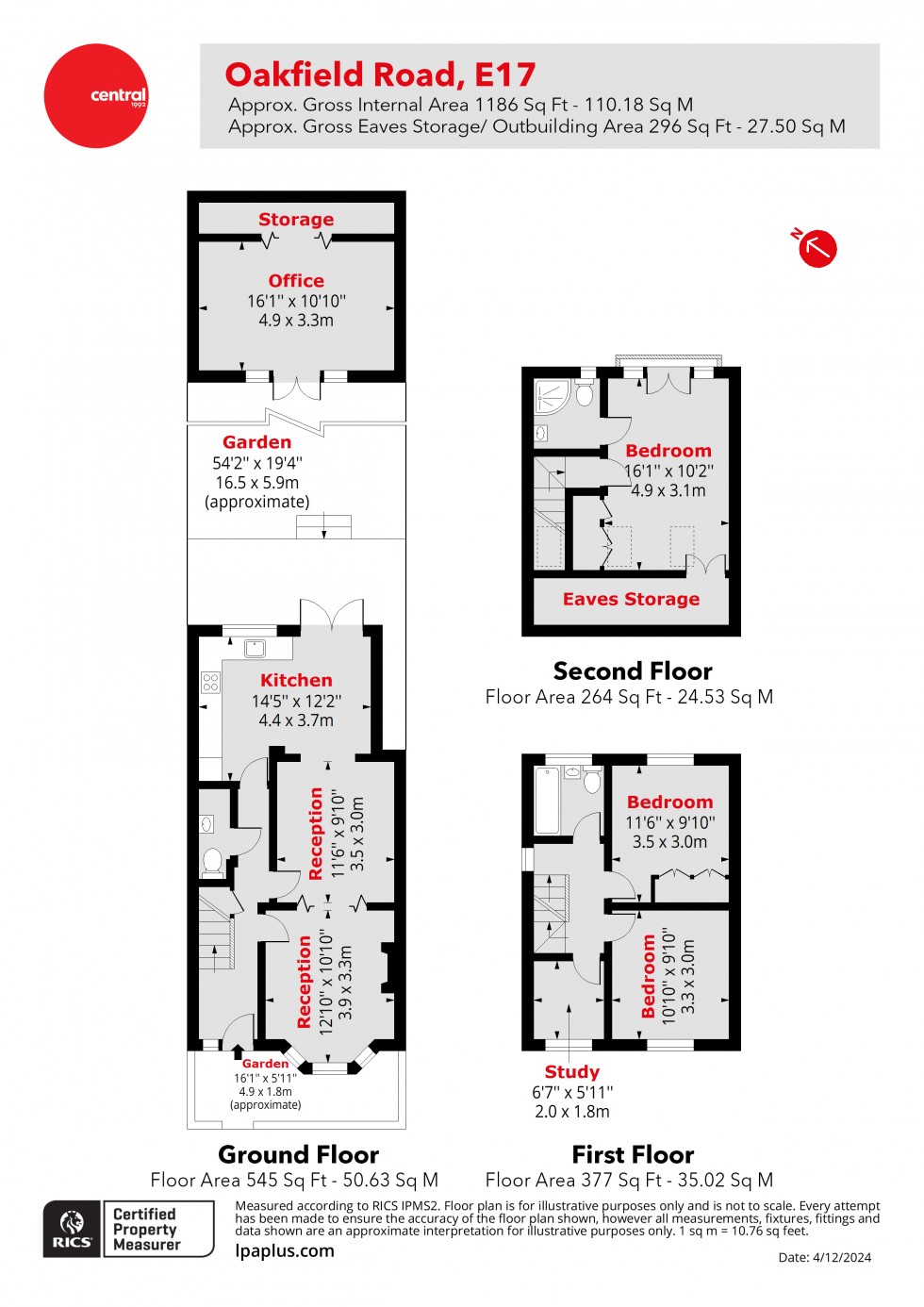 Floorplan for Walthamstow, London