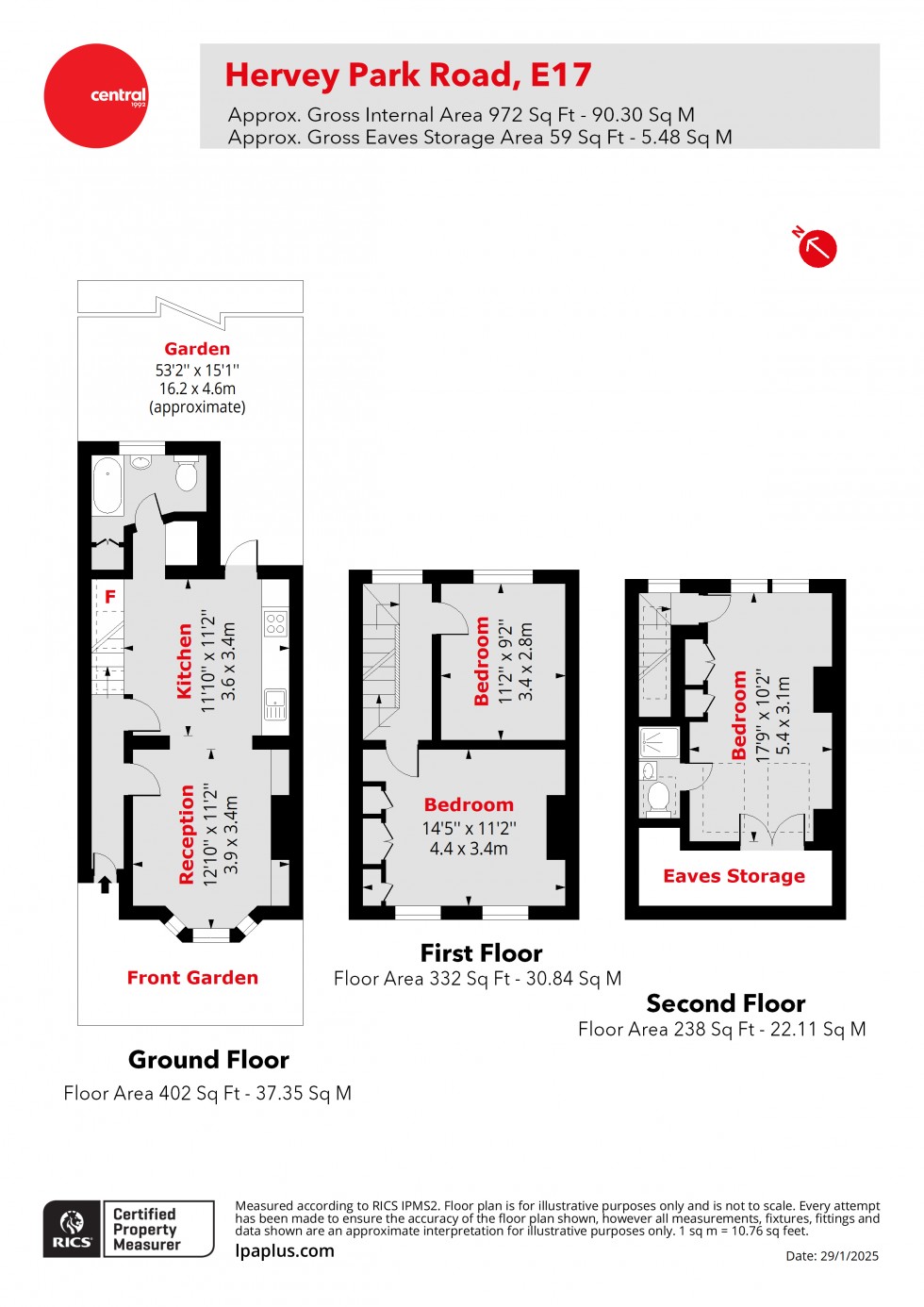 Floorplan for Walthamstow, London