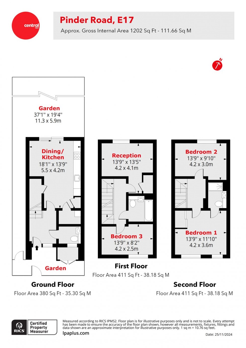 Floorplan for Walthamstow, London