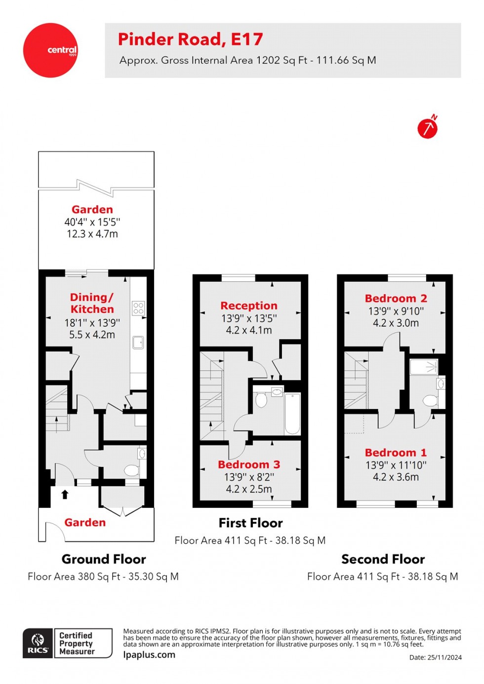 Floorplan for Walthamstow, London