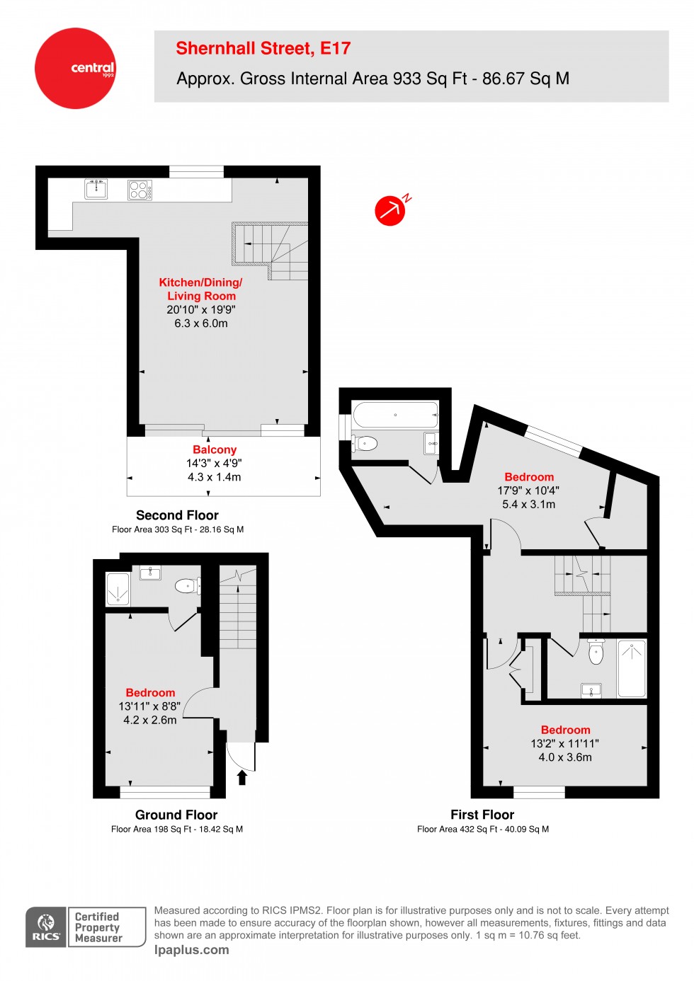 Floorplan for Walthamstow, London