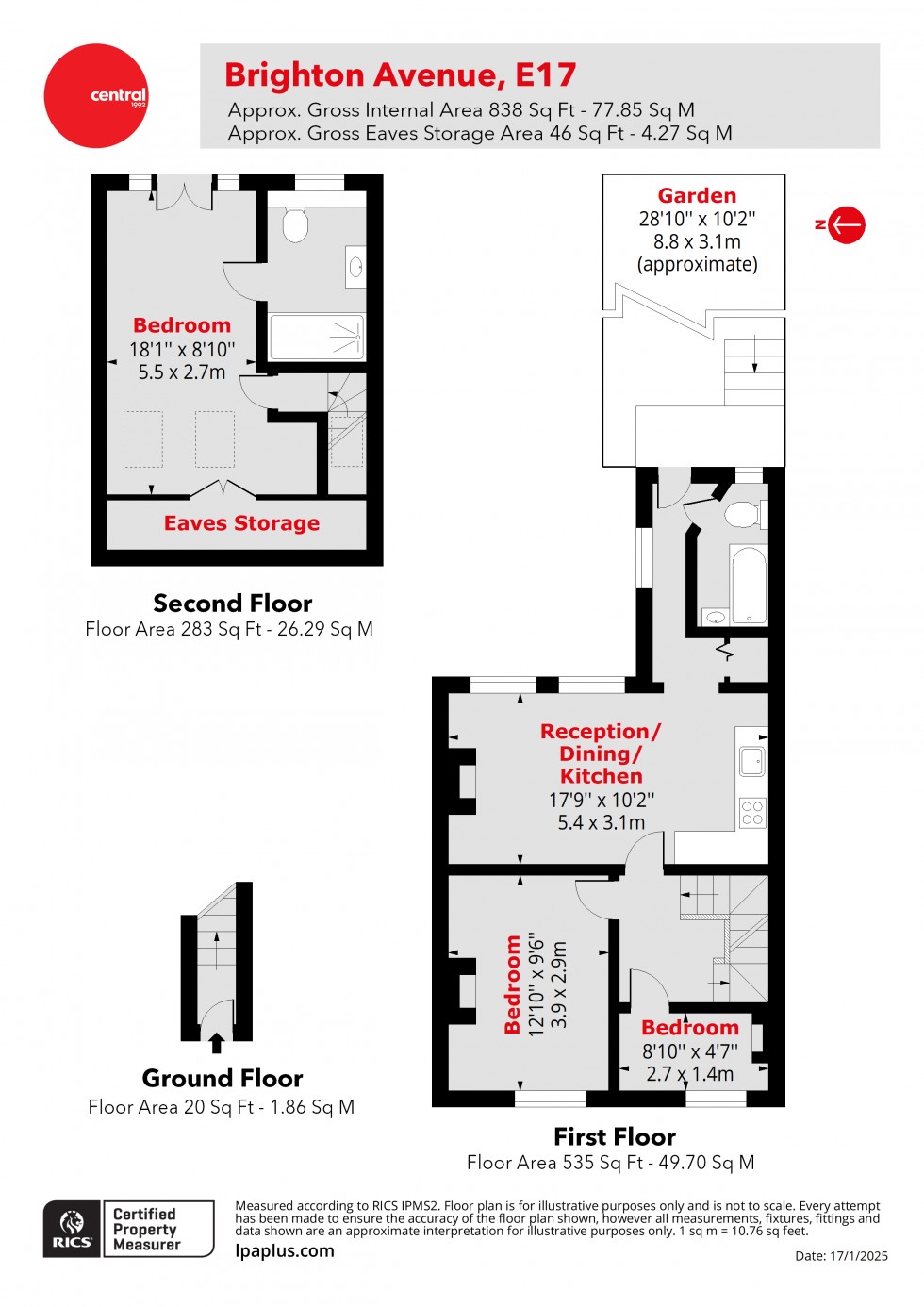 Floorplan for Walthamstow, London