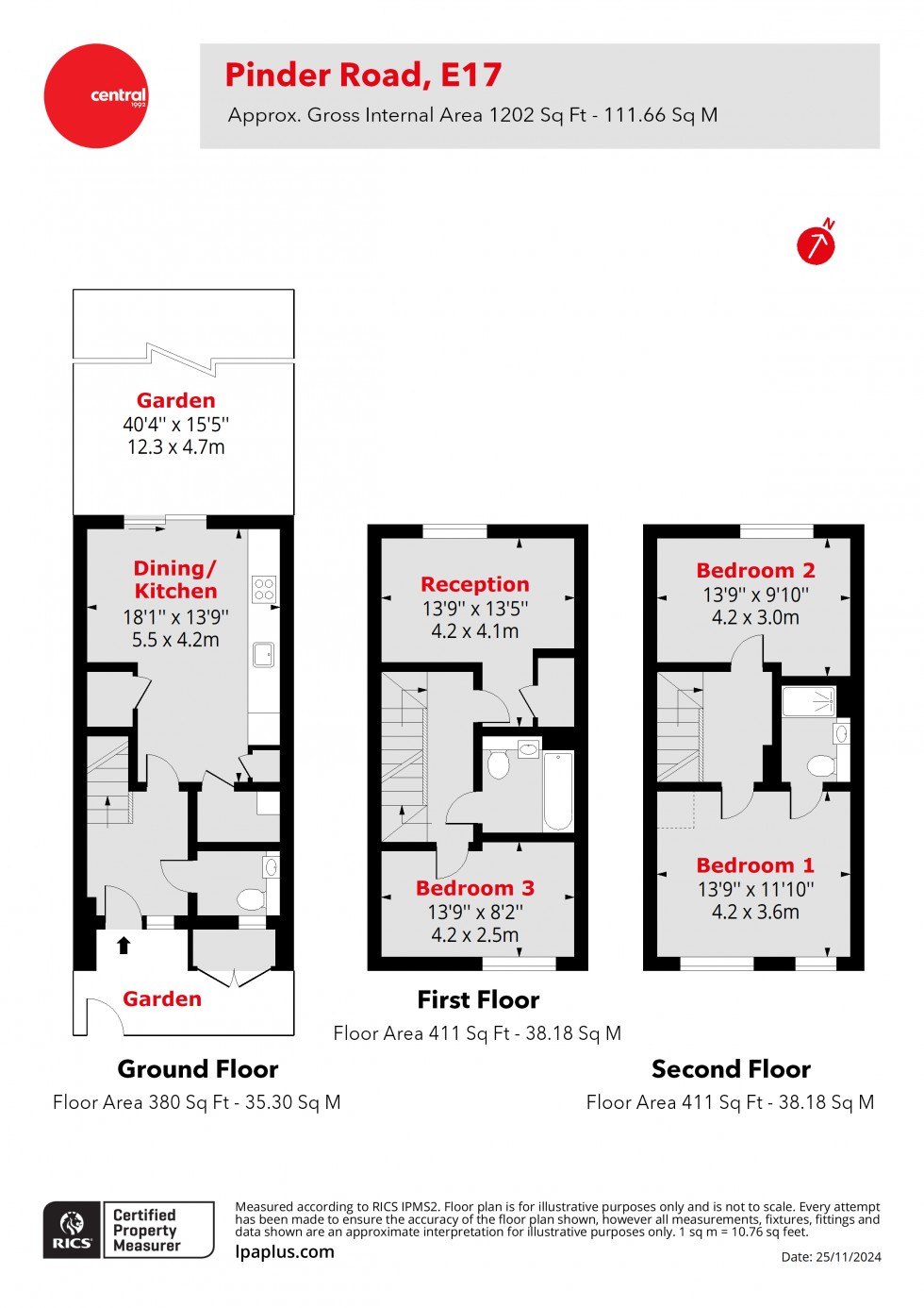 Floorplan for Walthamstow, London