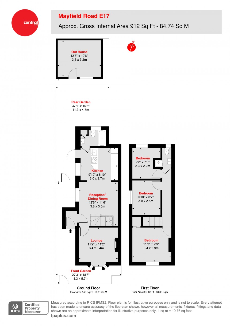 Floorplan for Walthamstow, London