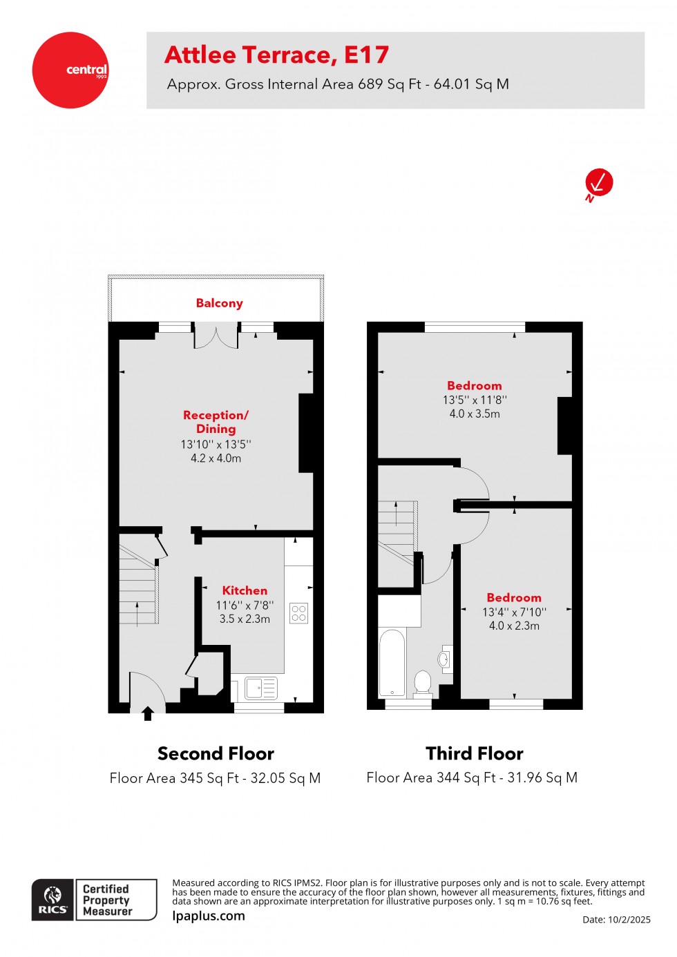 Floorplan for Prospect Hill, Walthamstow, London