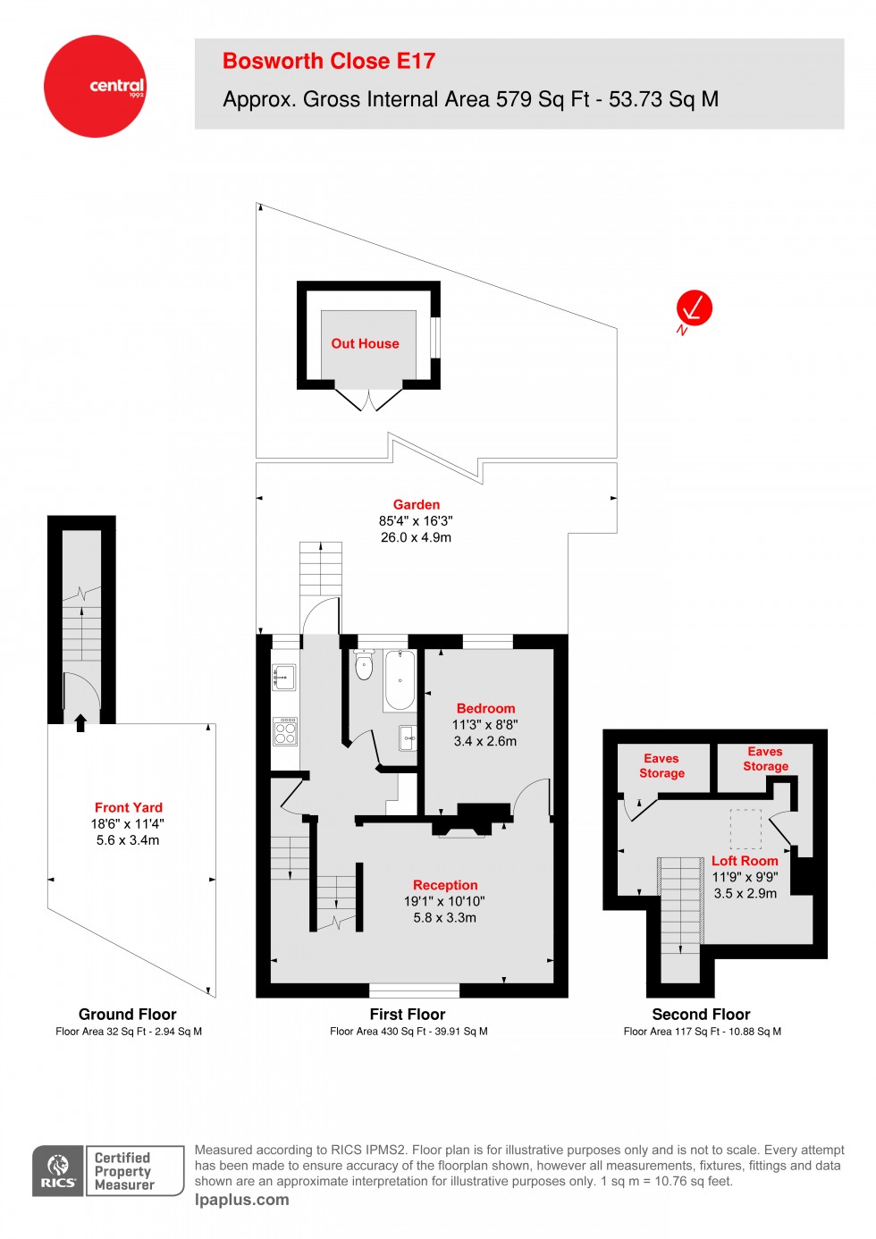 Floorplan for Walthamstow, London