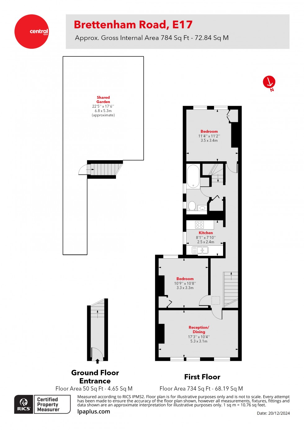 Floorplan for Walthamstow, London