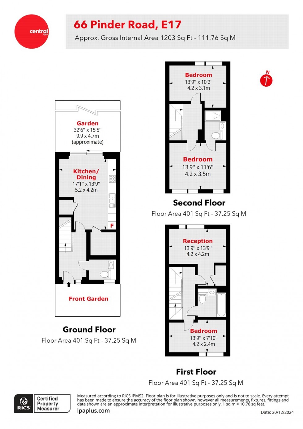 Floorplan for Walthamstow, London