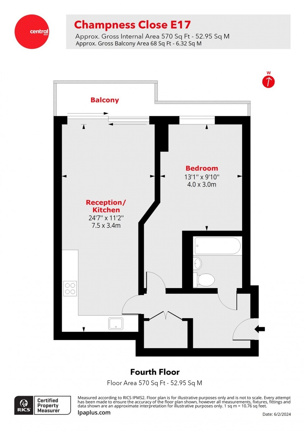 Floorplan for Walthamstow, London