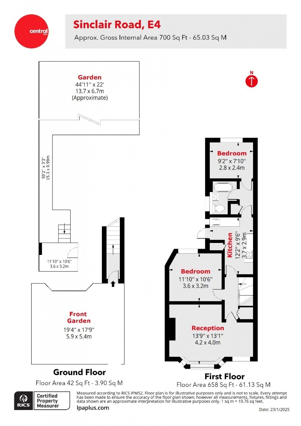 Floorplan for Chingford, London