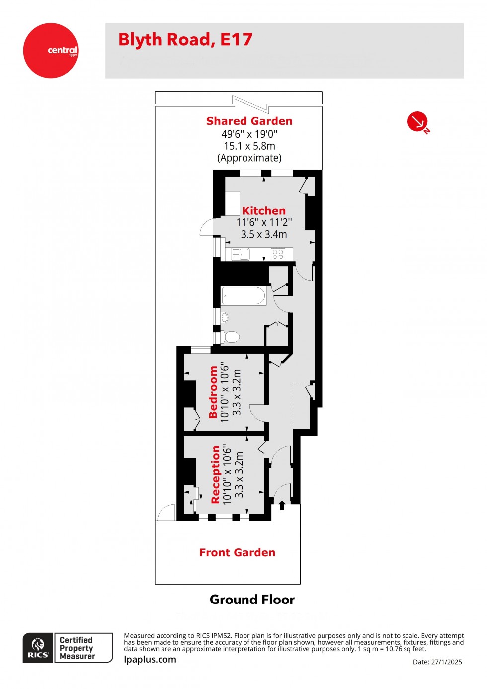 Floorplan for Walthamstow, London