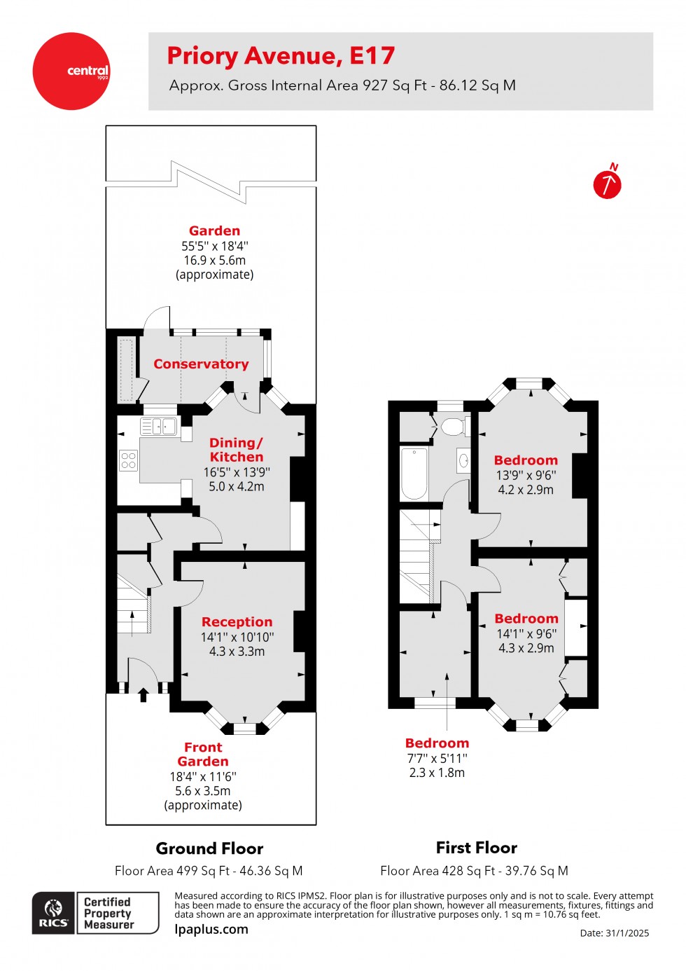 Floorplan for Walthamstow, London