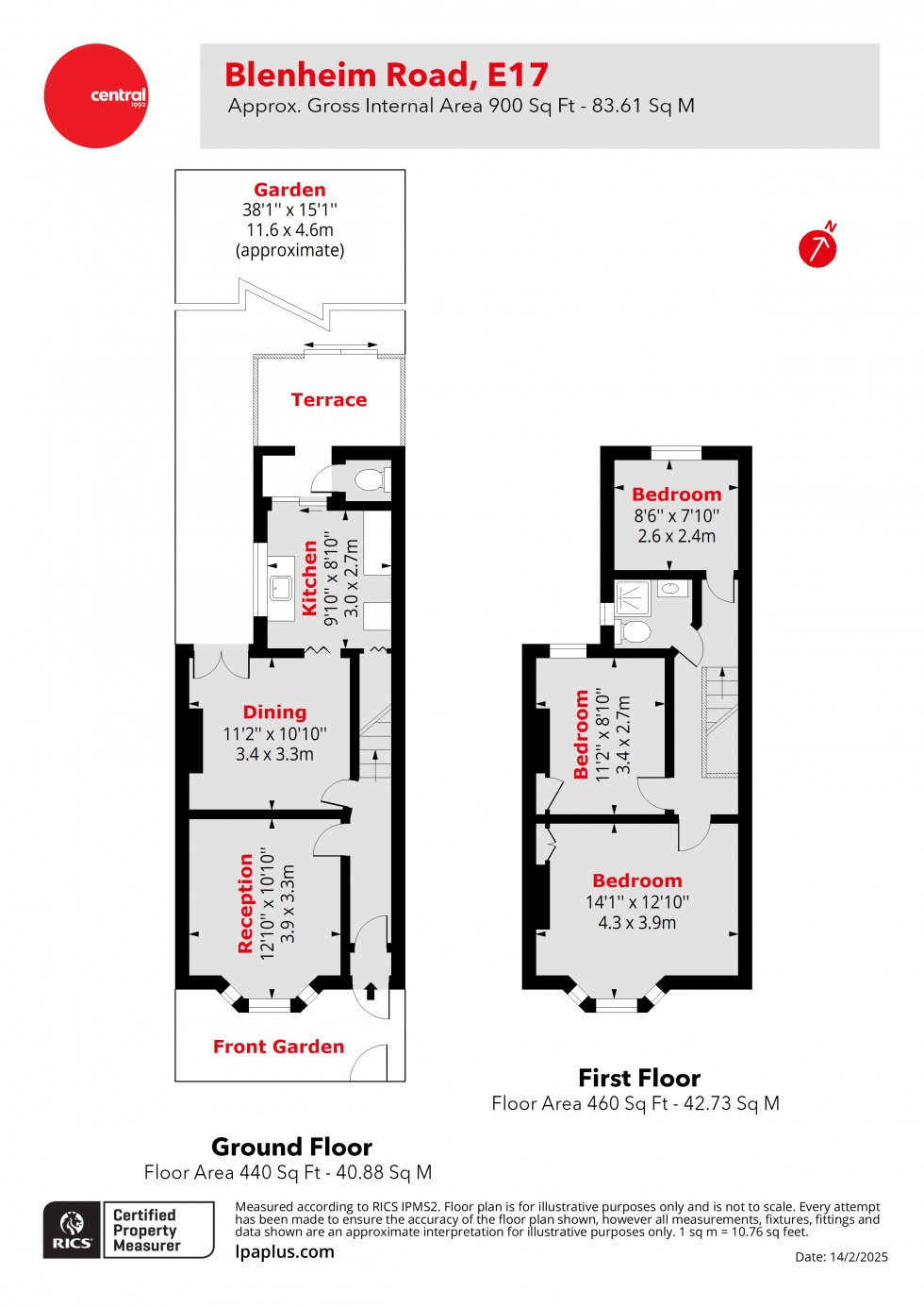 Floorplan for Walthamstow, London