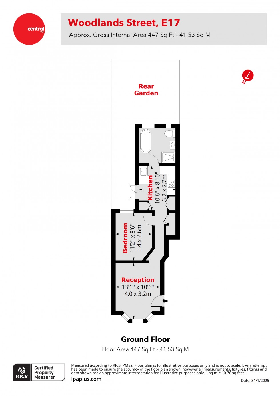 Floorplan for Walthamstow, London