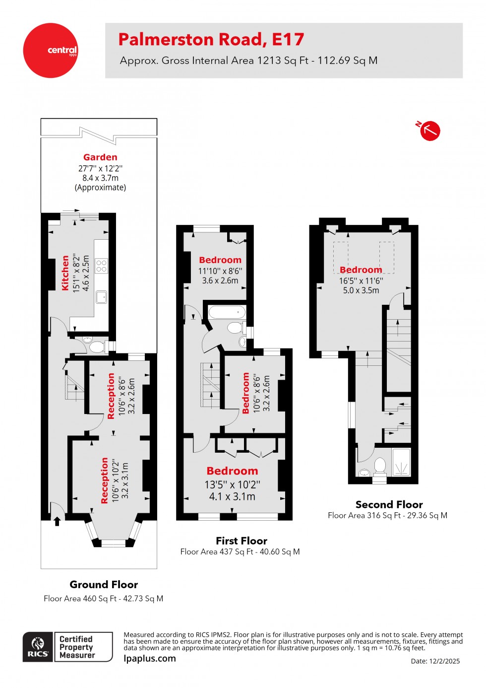 Floorplan for Walthamstow, London