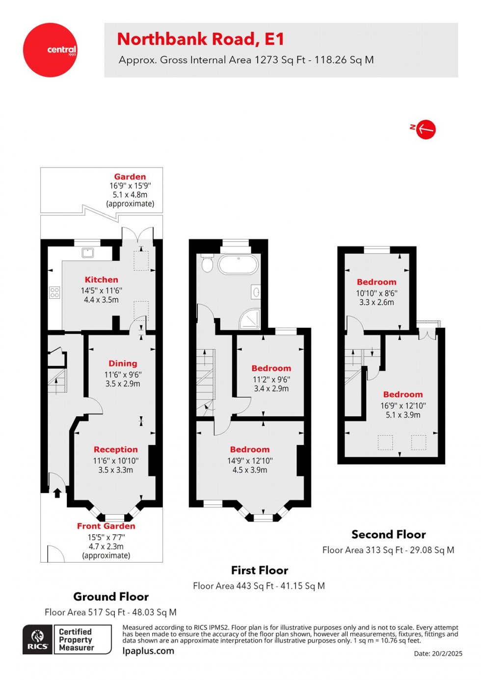 Floorplan for Walthamstow, London